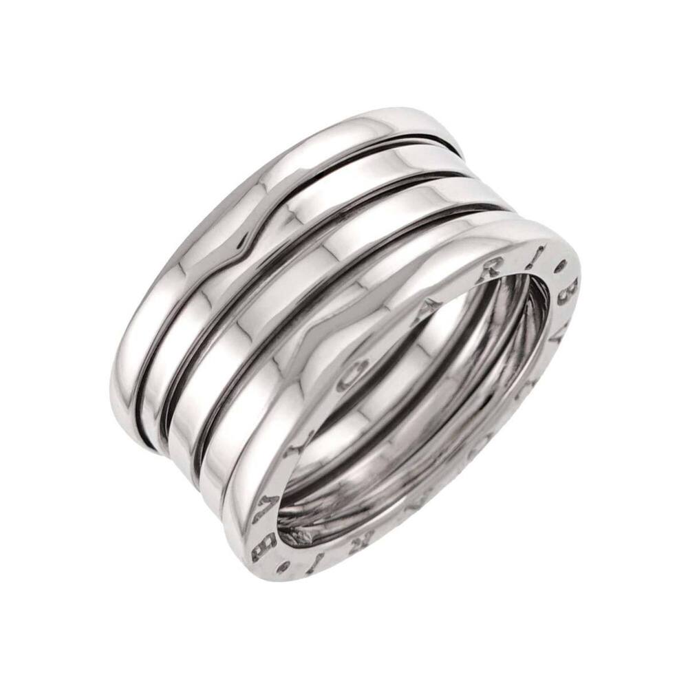 Bulgari BVLGARI B-ZERO1 4-band ring #59 18K WG White Gold 750